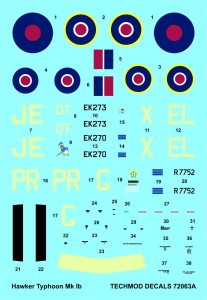1:72 Kalkomanie TYPHOON Mk I b kabina samochodowa - Techmod 72063