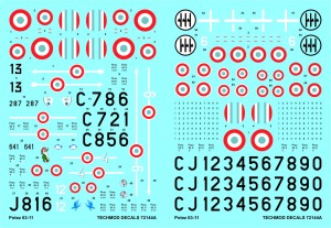 1:72 Kalkomanie Potez 63-11 - Techmod 72144