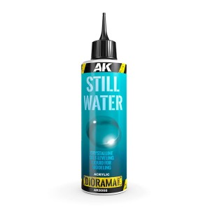 WATER STILL - Crystalline Self-Leveling Liquid for Modelling Acryl 250ml - AK-interactive 8008