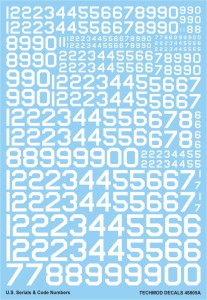 1:48 Techmod kalkomanie 48805 U.S. Serial & Code Numbers