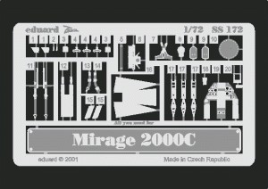 1:72 Elementy fototrawione MIRAGE 2000 C [Italeri] - Eduard SS172