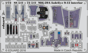 1:72 Elementy fototrawione MIG-29 IZDELIJE 9-12 [IBG Trumpeter] - Eduard SS541