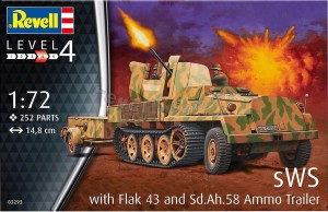 1:72 SWS W/FLAK43 & SD.AH58 AMMO TRAILER - Revell 03293
