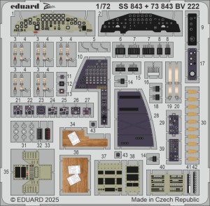 1:72 Elementy fototrawione Blohm & Voss BV-222 VIKING [Revell] - Eduard SS843