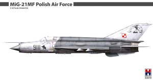 1:32 Mikojan i Guriewicz MiG-21 MF Hobby2000 32019 / Trumpeter + Cartograf + Maski (1)
