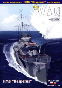 1:200 HMS HESPERUS - Brytyjski niszczyciel z II w.ś. - WAK 2015/ 1