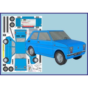 FIAT 126p niebieski - EXTRA MODEL 62