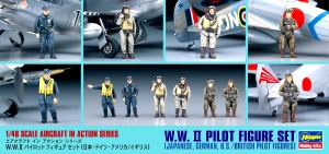 1:48 Akcesoria - WWII PILOTE FIGURE - Hasegawa 36107 X48-7