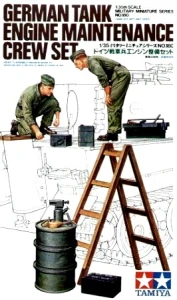 1:35 GERMAN TANK ENGINE MAINTENANCE CREW SET - Tamiya 35180