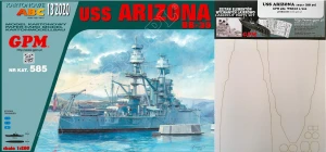 1:200 USS ARIZONA + wręgi - GPM 585