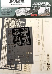 1:200 Elementy wycinane laserowo do ORP DRAGON - GPM 358