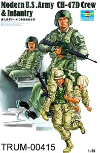 1:35 US Army CH-47 D CREW & INFANTRY - Trumpeter 00415