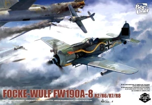 1:35 Focke-Wulf FW-190 A8 R2/R6/R7/R8 & Full Engine and Weapon Interior  - Border BF-009