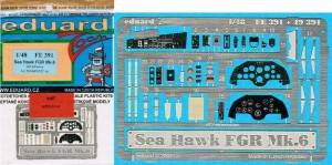 1:48 Elementy fototrawione.SEA HAWK FGR Mk.6 [Trumpeter] - Eduard FE391