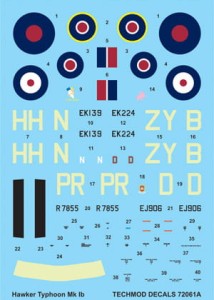 1:72 Kalkomanie TYPHOON Mk I b kabina samochodowa - Techmod 72061