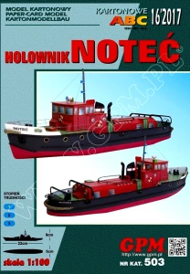 1:100 NOTEĆ Holownik żeglugi bydgoskiej - GPM 521 zestaw z laserami