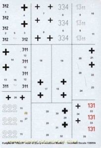 1:72 Techmod kalkomanie 72805 PzKpfw VI Ausf E