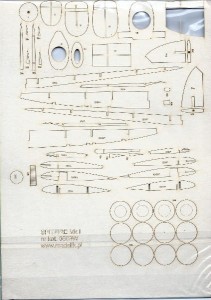 1:33 Elementy wycinane laserowo do Spitfire Mk I - Modelik  0509