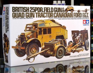 1:35 Quad Tractor i działo polowe 25 pdr – Tamiya 35044