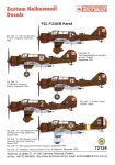 1:72 Techmod kalkomanie 72124 PZL.23 A/B Karaś