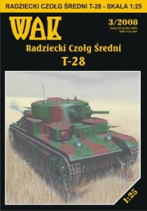 1:25 T-28 Radziecki czołg średni  - WAK 2008/ 3