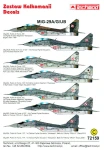 1:72 Kalkomanie MiG-29 A/G/UB - Techmod 72159 