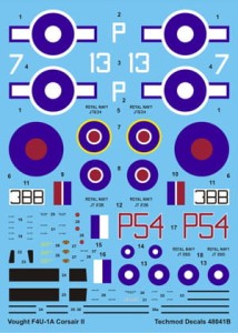 1:48 Techmod kalkomanie 48041 Vought Corsair Mk.II