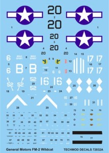 1:72 Kalkomanie WILDCAT FM-2 - Techmod 72032