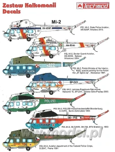 1:72 Kalkomanie Mil Mi-2 - Techmod 72160 