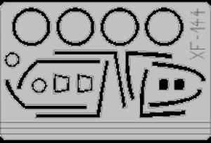1:48 Maski EF-2000 Typhoon jednomiejscowy [Italeri] - Eduard XF144