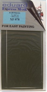 1:48 Maski A-20 Havoc - Eduard XF078