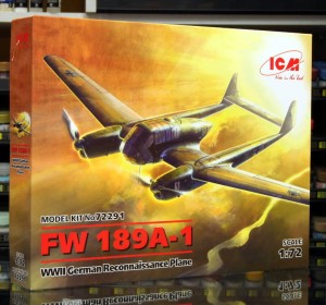 1:72 Focke-Wulf FW-189 A-1 UHU - Niemiecki samolot obserwacyjny - ICM 72291