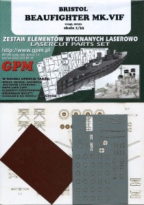 1:33 Elementy wycinane laserowo do Beaufighter Mk.VI F - GPM484