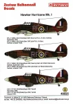 1:48 Kalkomanie Hurricane Mk I - Techmod  48025